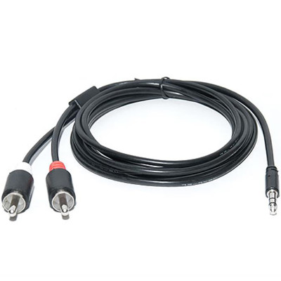 Аудіо-кабель REAL-EL Audio Pro 3.5 мм - 2xRCA (M/M), 1.8 м, чорний (EL123500042) Аудіо-кабель REAL-EL Audio Pro 3.5 мм - 2xRCA (M/M), 1.8 м, чорний (EL123500042)