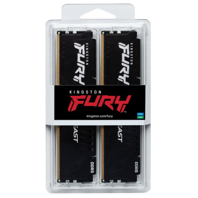 Модуль пам`ятi DDR5 2x8GB/6000 Kingston Fury Beast (KF560C36BBEK2-16)