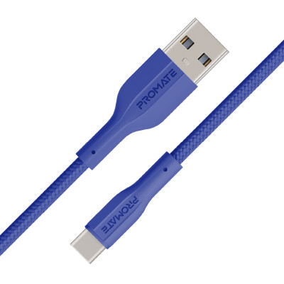 Кабель Promate xCord-AC USB - USB Type-C (M/M), 2 A, 1 м, Navy Кабель Promate xCord-AC USB - USB Type-C (M/M), 2 A, 1 м, Navy