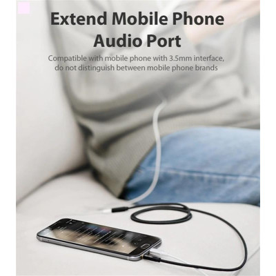 Кабель Vention 3.5 мм - 3.5 мм (M/F), 2 м, Black (BHBBH) Кабель Vention 3.5 мм - 3.5 мм (M/F), 2 м, Black (BHBBH)