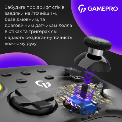 Геймпад GamePro із зарядною станцією GPX13BDOC Black Геймпад GamePro із зарядною станцією GPX13BDOC Black