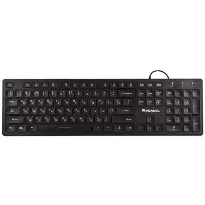 Клавиатура REAL-EL Comfort 7070 Ukr Black (EL123100018)