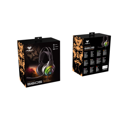 Гарнитура Aula S605 Wired gaming headset Black (6948391235202)