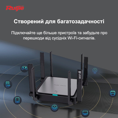 Бездротовий маршрутизатор Ruijie Reyee RG-EW3200GX PRO Бездротовий маршрутизатор Ruijie Reyee RG-EW3200GX PRO