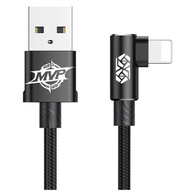 Кабель Baseus MVP USB - Lightning (M/M), 1.5A, 2 м Black (CALMVP-A01) Кабель Baseus MVP USB - Lightning (M/M), 1.5A, 2 м Black (CALMVP-A01)