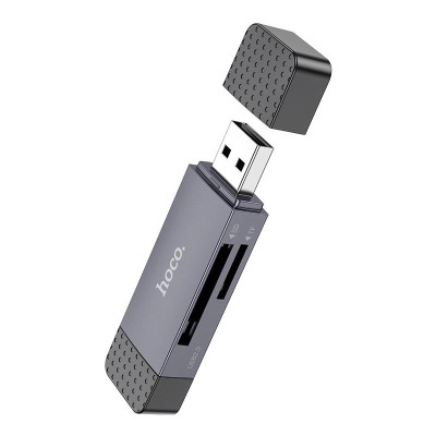 Кардрідер Hoco HB45 Spirit 2-in-1 USB-USB Type-C 3.0 Black (6942007620529) Кардрідер Hoco HB45 Spirit 2-in-1 USB-USB Type-C 3.0 Black (6942007620529)