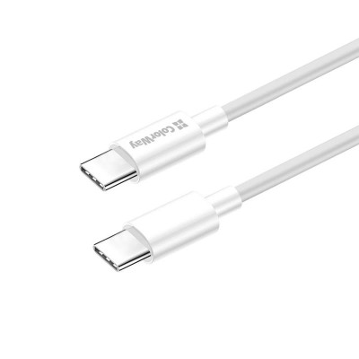 Кабель ColorWay USB Type-C - USB Type-C (M/M), PD Fast Charging 100W, 5.0 А, 1 м, White (CW-CBPDCC058-WT) Кабель ColorWay USB Type-C - USB Type-C (M/M), PD Fast Charging 100W, 5.0 А, 1 м, White (CW-CBPDCC058-WT)