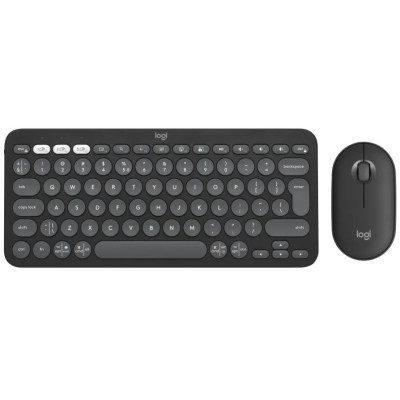 Комплект (клавіатура, миша) бездротовий Logitech Pebble 2 Combo for Mac Graphite (920-012244) Комплект (клавіатура, миша) бездротовий Logitech Pebble 2 Combo for Mac Graphite (920-012244)