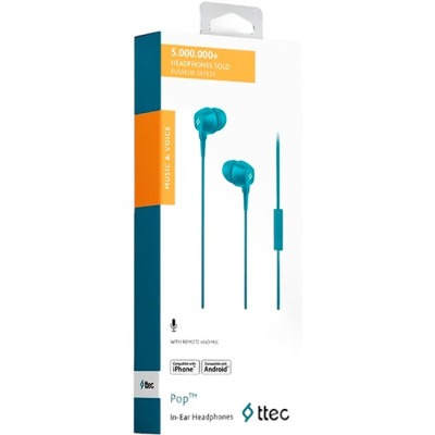 Гарнітура Ttec Pop Turquoise (2KMM13TZ) Гарнітура Ttec Pop Turquoise (2KMM13TZ)