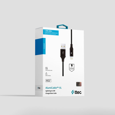 Кабель Ttec USB - Lightning (M/M), AlumiCable, 2 м, Black (2DK19S) Кабель Ttec USB - Lightning (M/M), AlumiCable, 2 м, Black (2DK19S)