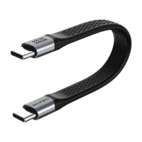 Кабель Cabletime USB Type-C - USB Type-C (M/M) PD 240W, 0.15 м, Black (CU45B) Кабель Cabletime USB Type-C - USB Type-C (M/M) PD 240W, 0.15 м, Black (CU45B)