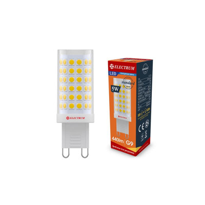 Лампа світлодіодна капсула Electrum 5W G9 4000K (A-LC-1898) Лампа світлодіодна капсула Electrum 5W G9 4000K (A-LC-1898)