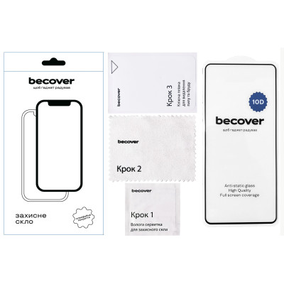 Захисне скло BeCover для Realme C65 10D Black (711833)