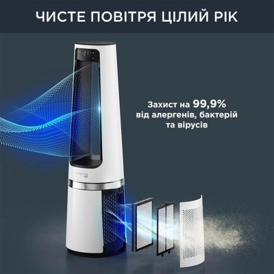 Очищувач повітря Rowenta Eclipse 3in1 White (QU5060F0) Очищувач повітря Rowenta Eclipse 3in1 White (QU5060F0)