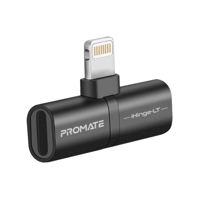 Адаптер Promate iHinge Lightning - 2хLightning (M/F) Black Адаптер Promate iHinge Lightning - 2хLightning (M/F) Black