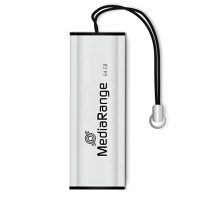 Флеш-накопичувач USB3.0 64GB MediaRange Black/Silver (MR917) Флеш-накопичувач USB3.0 64GB MediaRange Black/Silver (MR917)
