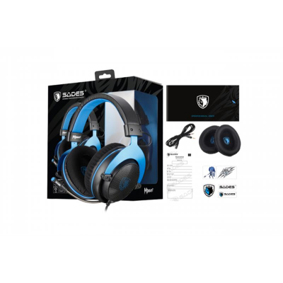 Гарнітура Sades SA-723 Mpower Blue/Black (sa723blj) Гарнітура Sades SA-723 Mpower Blue/Black (sa723blj)