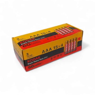 Батарейка Kodak Super Heavy Duty AAA/R3 60шт/уп Батарейка Kodak Super Heavy Duty AAA/R3 60шт/уп