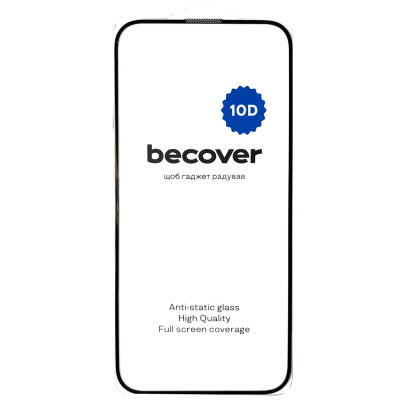 Захисне скло BeCover для Apple iPhone 16 Plus 10D Black (712322) Захисне скло BeCover для Apple iPhone 16 Plus 10D Black (712322)