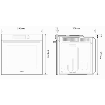 Духова шафа Samsung NV7B4125ZAS/WT Духова шафа Samsung NV7B4125ZAS/WT