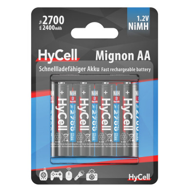 Акумулятори Ansmann AA/HR06 HyCell NI-MH 2700 mAh BL 4 шт Акумулятори Ansmann AA/HR06 HyCell NI-MH 2700 mAh BL 4 шт