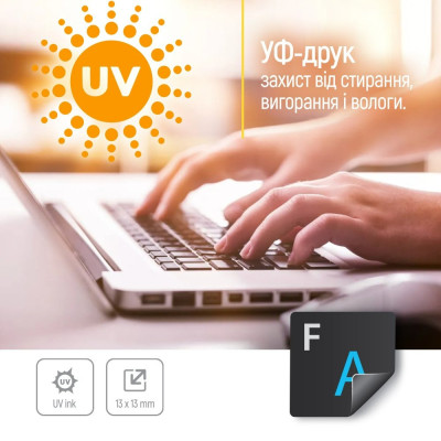 Наліпки на клавіатуру СolorWaу непрозора чорна, біло-синя (CW-BWBL) Наліпки на клавіатуру СolorWaу непрозора чорна, біло-синя (CW-BWBL)