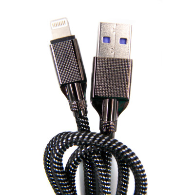 Кабель Dengos USB - Lightning (M/M) 4A 1 м Black (NTK-L-KPR-USB3-BLACK) Кабель Dengos USB - Lightning (M/M) 4A 1 м Black (NTK-L-KPR-USB3-BLACK)