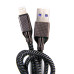 Кабель Dengos USB - Lightning (M/M) 4A 1 м Black (NTK-L-KPR-USB3-BLACK)