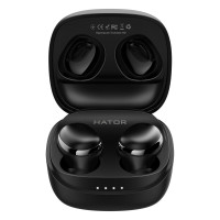 Bluetooth-гарнiтура Hator Hyреrpunk Truedots HD SyncHUB Black (HTA411) Bluetooth-гарнiтура Hator Hyреrpunk Truedots HD SyncHUB Black (HTA411)