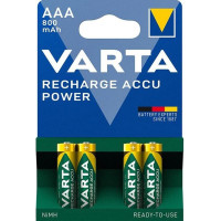 Акумулятор Varta Recharge Accu AAA/HR03 Ni-MH 800 mAh BL 4шт Акумулятор Varta Recharge Accu AAA/HR03 Ni-MH 800 mAh BL 4шт