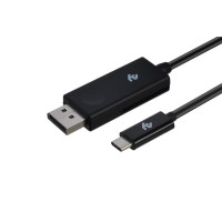 Кабель 2E Displayport - USB Type-C (M/M), 1 м, Black (2E-W1402) Кабель 2E Displayport - USB Type-C (M/M), 1 м, Black (2E-W1402)