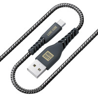 Кабель Luxe Cube Kevlar USB - micro USB (M/M), 1.2 м, чорний (8886668686242) Кабель Luxe Cube Kevlar USB - micro USB (M/M), 1.2 м, чорний (8886668686242)