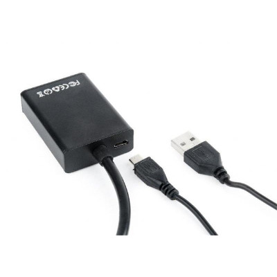 Адаптер Cablexpert HDMI - VGA (F/M), 0.15 м, Black (A-VGA-HDMI-01) Адаптер Cablexpert HDMI - VGA (F/M), 0.15 м, Black (A-VGA-HDMI-01)