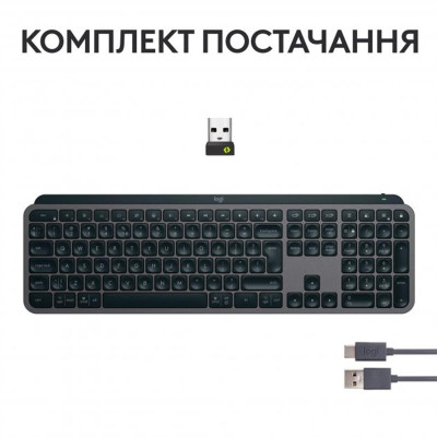 Клавиатура беспроводная Logitech MX Keys S Graphite (920-011593)