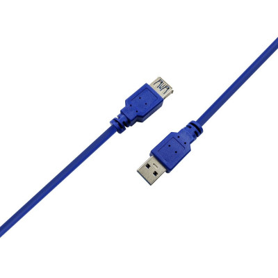 Кабель Prologix подовжувач USB (AM/AF), USB 3.0, 3 м, синій (PR-USB-P-11-30-3m) Кабель Prologix подовжувач USB (AM/AF), USB 3.0, 3 м, синій (PR-USB-P-11-30-3m)