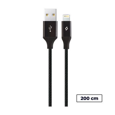 Кабель Ttec USB - Lightning (M/M), AlumiCable, 2 м, Black (2DK19S) Кабель Ttec USB - Lightning (M/M), AlumiCable, 2 м, Black (2DK19S)