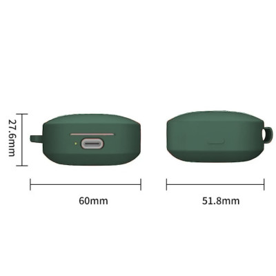 Чохол для навушників BeCover Silicon для Xiaomi Redmi Buds 6 Active Dark Green (712014)