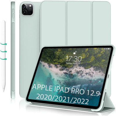 Чохол-книжка BeCover Tri Fold Soft TPU Silicone для Apple iPad Pro 12.9 2020/2021/2022 Light Green (711738) Чохол-книжка BeCover Tri Fold Soft TPU Silicone для Apple iPad Pro 12.9 2020/2021/2022 Light Green (711738)