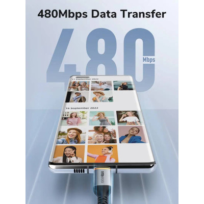 Кабель Cabletime USB Type-C - USB Type-C (M/M) PD 100W, 1 м, Black (CU03L) Кабель Cabletime USB Type-C - USB Type-C (M/M) PD 100W, 1 м, Black (CU03L)