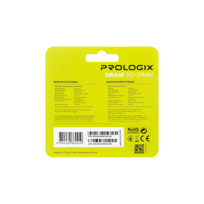 Модуль пам`ятi SO-DIMM DDR3L 8GB/1600 Prologix (PRO8GB1600D3S) Модуль пам`ятi SO-DIMM DDR3L 8GB/1600 Prologix (PRO8GB1600D3S)
