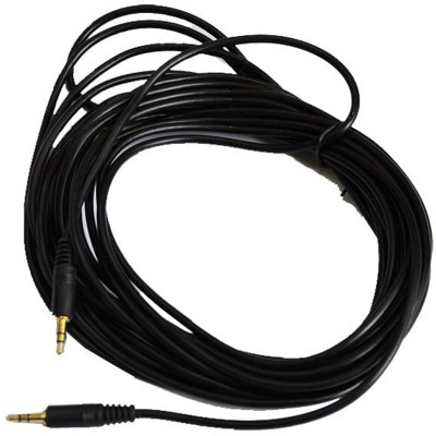 Аудіо-кабель Atcom 3.5 мм - 3.5 мм (M/M), 7.5 м, чорний (17438) пакет Аудіо-кабель Atcom 3.5 мм - 3.5 мм (M/M), 7.5 м, чорний (17438) пакет