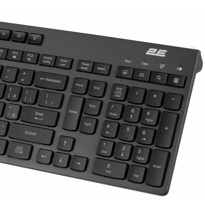 Клавіатура бездротова 2E KS280 WL/BT EN/UKR Grey/Black (2E-KS280WBGR_UA) Клавіатура бездротова 2E KS280 WL/BT EN/UKR Grey/Black (2E-KS280WBGR_UA)