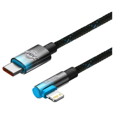 Кабель Baseus MVP 2 USB Type-C - Lightning (M/M), 20W, 1 м Black/Blue (CAVP000221) Кабель Baseus MVP 2 USB Type-C - Lightning (M/M), 20W, 1 м Black/Blue (CAVP000221)
