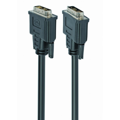 Кабель Cablexpert DVI - DVI (M\M), 1.8 м, чорний (CC-DVI-BK-6) пакет Кабель Cablexpert DVI - DVI (M\M), 1.8 м, чорний (CC-DVI-BK-6) пакет