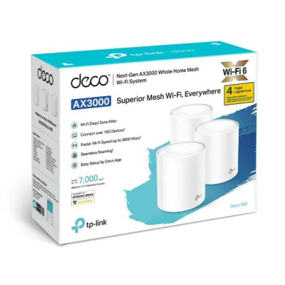 WiFi Mesh-система TP-Link Deco X60(3-pack) WiFi Mesh-система TP-Link Deco X60(3-pack)