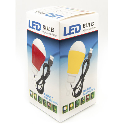 USB-світильник з LED-лампочкою Dengos, шнур ~1м, 5V, 5W, Green (LED-BULB-5V5W-GREEN) USB-світильник з LED-лампочкою Dengos, шнур ~1м, 5V, 5W, Green (LED-BULB-5V5W-GREEN)