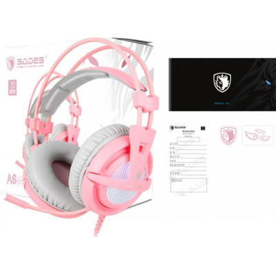 Гарнітура Sades A6 Pink (saa6pku) Гарнітура Sades A6 Pink (saa6pku)
