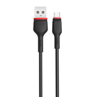 Кабель XO NB-P171 USB - microUSB, (M/M), 2.4A 1 м Black (6920680873661)