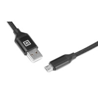 Кабель REAL-EL Premium Fabric USB - micro USB (M/M), 2 м, Black (EL123500048) Кабель REAL-EL Premium Fabric USB - micro USB (M/M), 2 м, Black (EL123500048)
