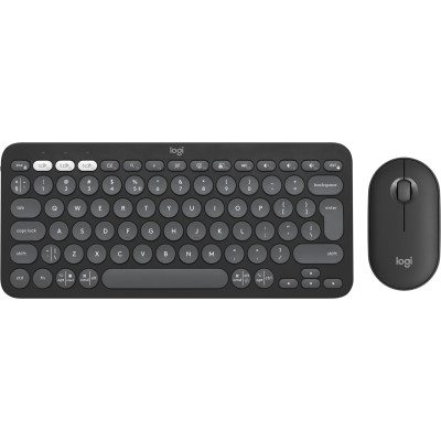 Комплект (клавіатура, миша) бездротовий Logitech Pebble 2 Combo Graphite (920-012239) Комплект (клавіатура, миша) бездротовий Logitech Pebble 2 Combo Graphite (920-012239)
